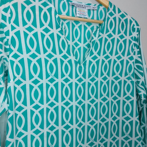 Gretchen Scott Beach Cpver Up/ Tunic Top Small - Picture 4 of 12